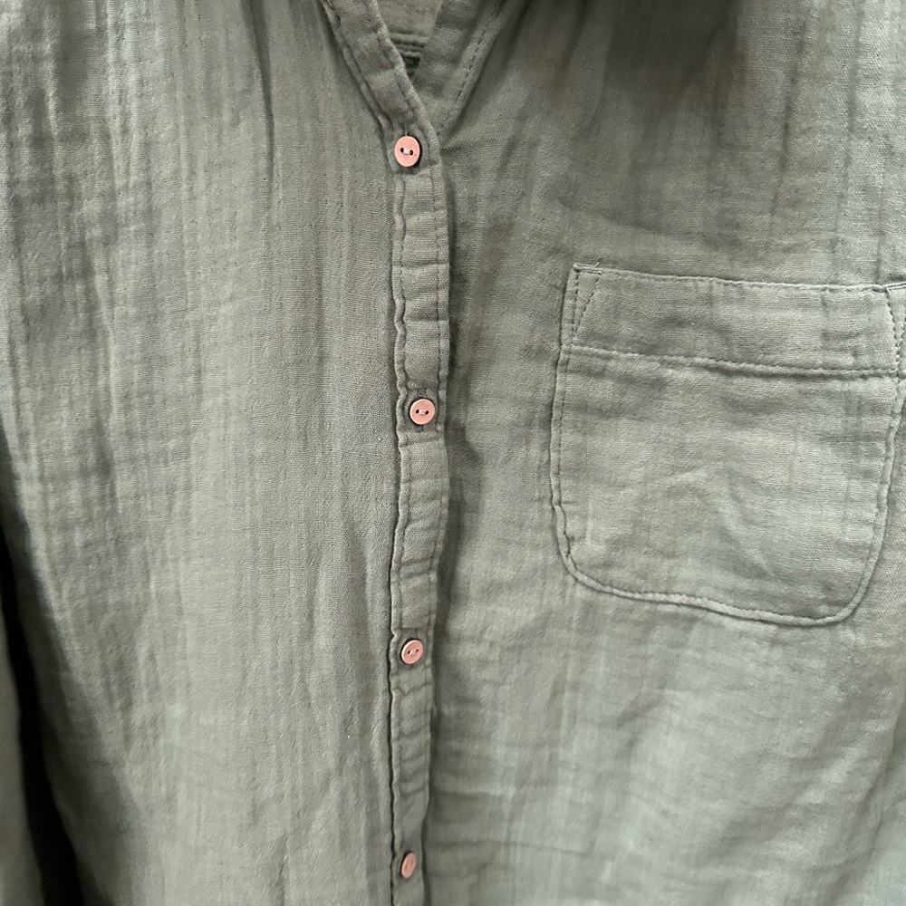 Old navy women’s cropped shirt gauze NWOT cotton - Picture 4 of 11